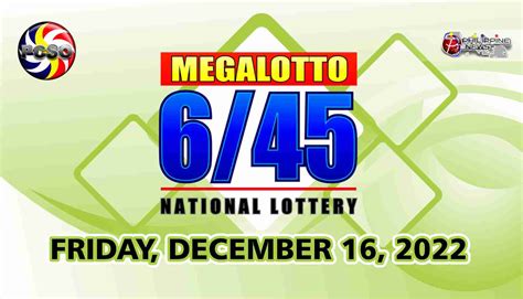 PCSO Lotto Results — Friday, December 16, 2022.